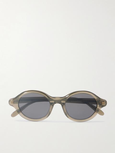 Round-frame Acetate Sunglasses