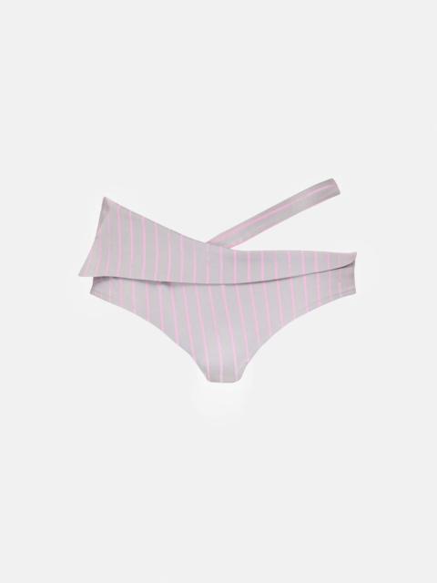 PAULETTE SHORTS GREY/PINK PINSTRIPE