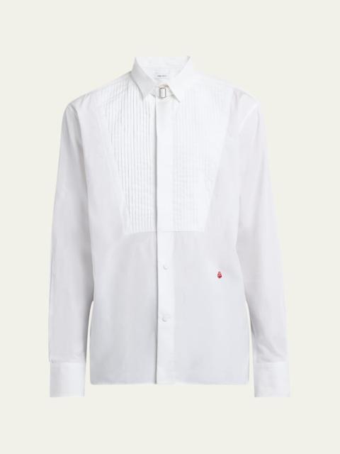 Men's Poplin Tuxedo Shirt with Wing Collar