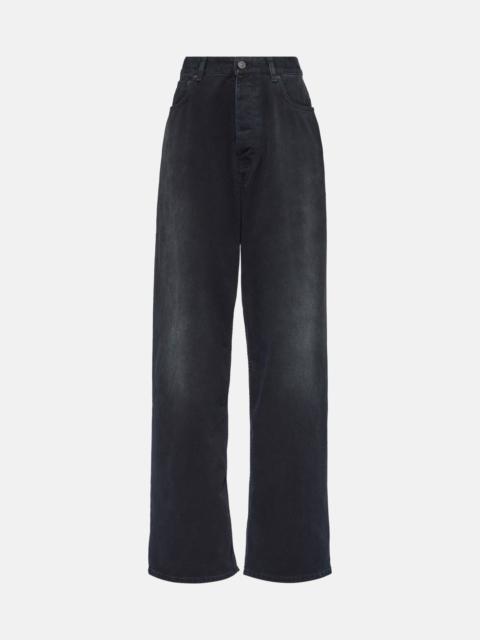 High-rise wide-leg jeans