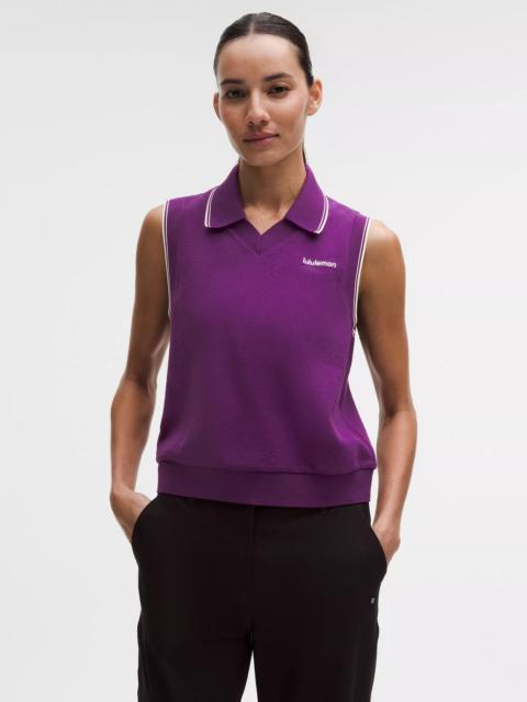 Cotton-Blend Golf Vest