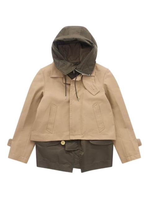 quilted-collar jacket