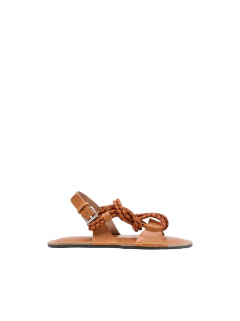 braided strap sandals