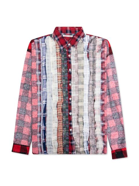 NEEDLES RIBBON WIDE I.O. FLANNEL SHIRT - ASSORTED | REVERSIBLE