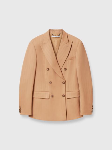 Striped Double-Breasted Blazer