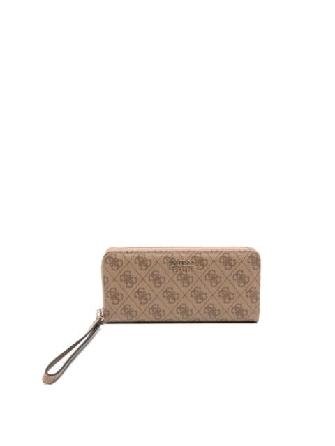 logo-plaque zip-around wallet