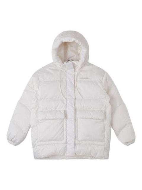 (WMNS) Converse Fashion Mid Down Jacket 'White' 10025220-A01