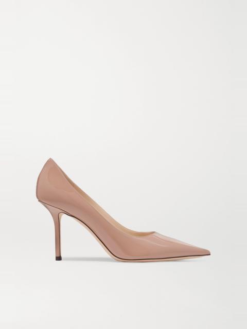 Love 85 patent-leather pumps