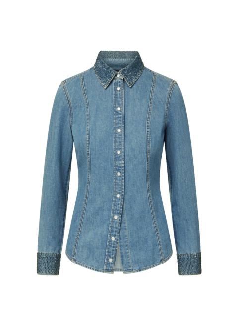 EDDIE EMBELLISHED CHAMBRAY SHIRT