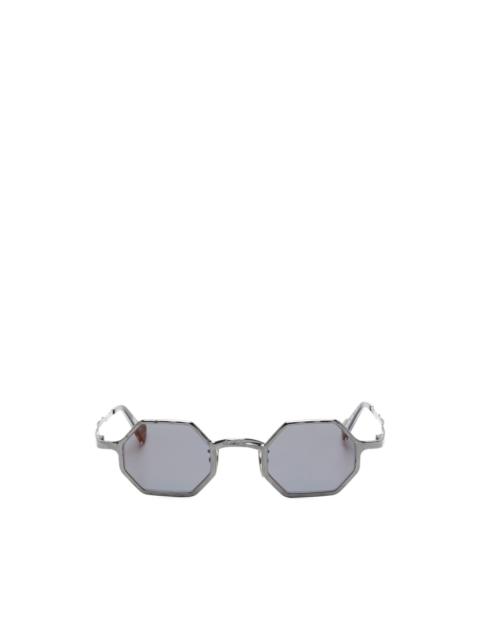 geometric-frame sunglasses