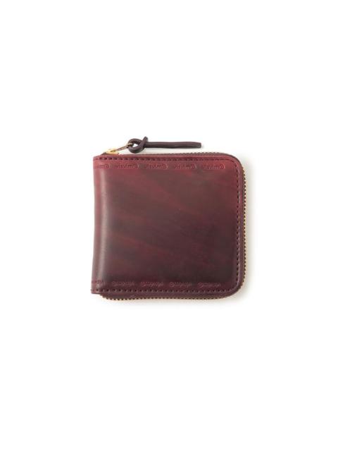 LEATHER BI-FOLD (CORDOVAN) BURGUNDY