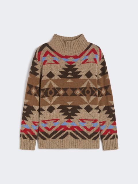 ERITREA Wool and alpaca knit turtleneck