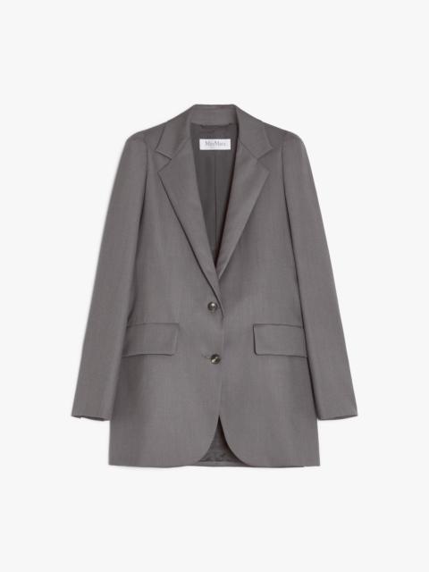 EBRIDI Single-breasted wool, mohair and silk blazer