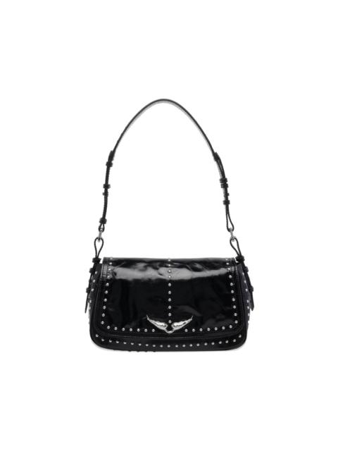 studs removable-strap shoulder bag