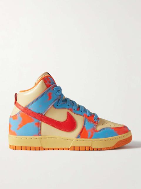 Dunk 1985 Printed Leather High Top Sneakers