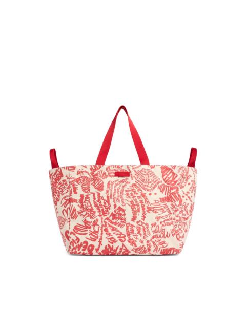 Rebel Hibiscus tote bag
