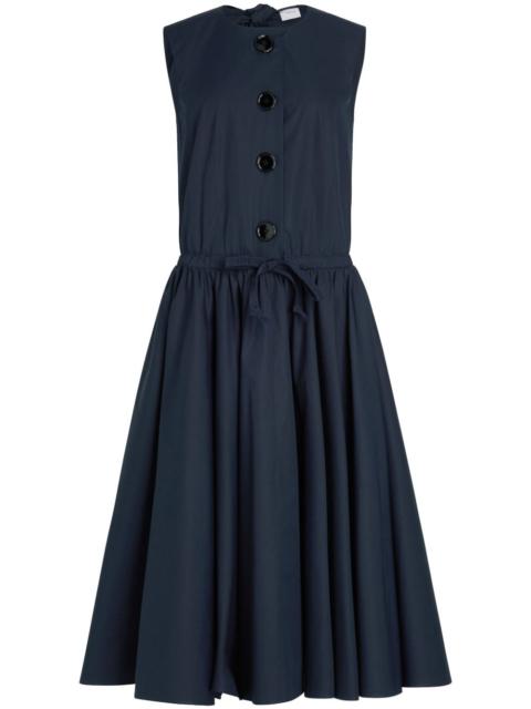 buttoned-up midi dress