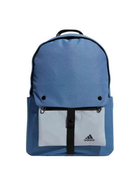 adidas Detachable Pocket Backpack Unisex Blue Gray Colorblock HR8170