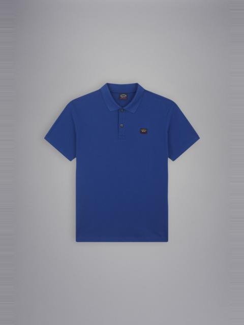 COTTON PIQUÉ POLO SHIRT WITH ICONIC BADGE