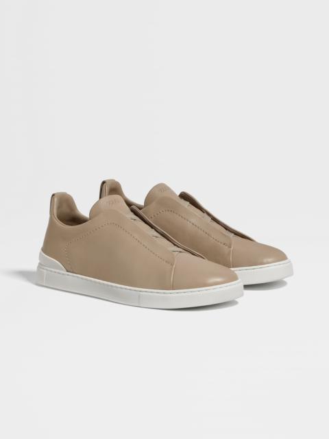 LIGHT TAUPE TRIPLE STITCH™ SECONDSKIN SNEAKERS