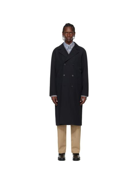 Navy Croisé Coat