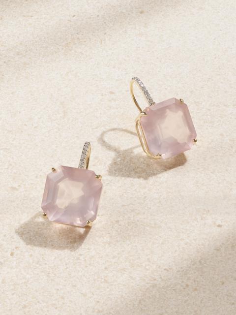 14-karat Gold, Topaz And Diamond Earrings