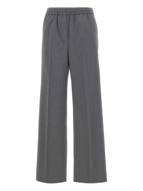 elasticated-waist trousers