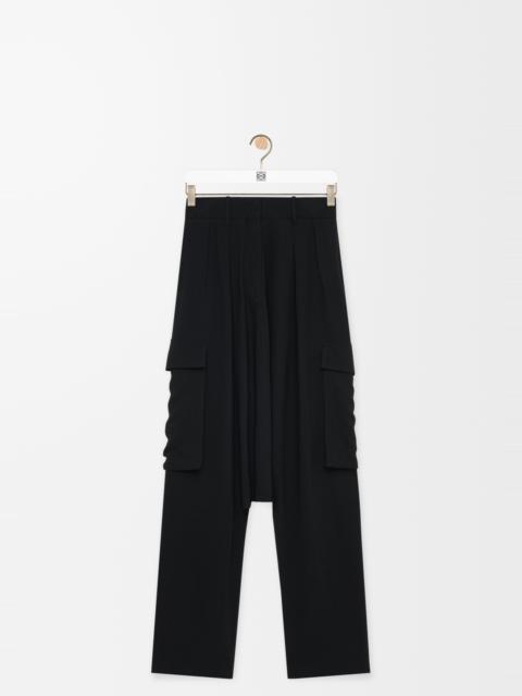 Trousers in stretch viscose