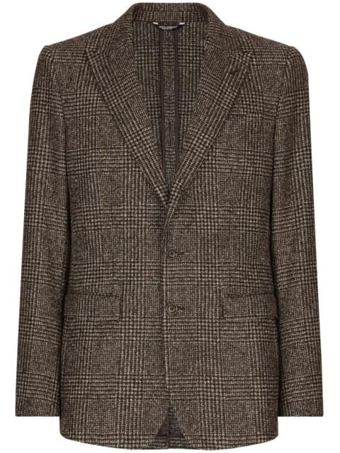 Prince of Wales single-breasted blazer