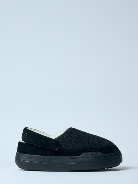 MOON BOOT Park Clog Felt Mules | REVERSIBLE