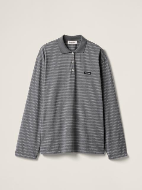 Cotton jersey polo shirt