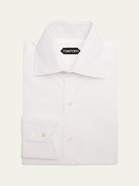 Men's Cotton Barrel-Cuff Dress Shirt