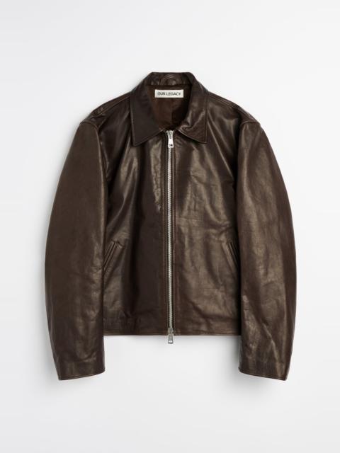 Mini Jacket Matted Brown Waxed Bovine