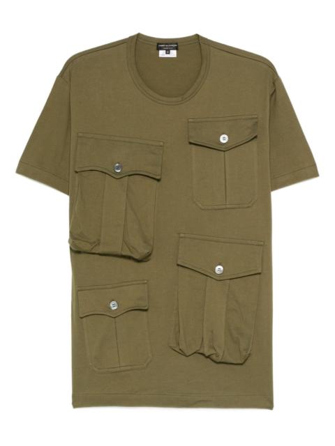 pocket-detail round-neck T-shirt