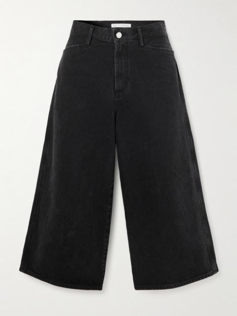 + Maria Mcmanus Skater Wide-leg Organic And Recycled Denim Shorts