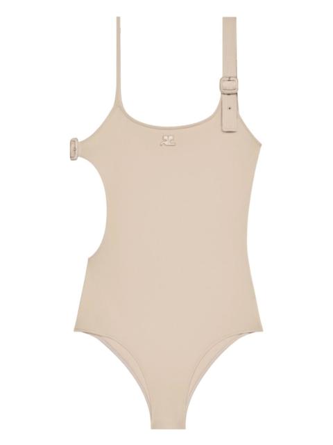 buckle cut-out swimsuit