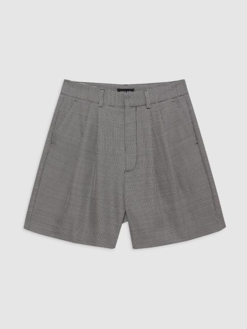 Carrie Short - Black And White Mini Houndstooth