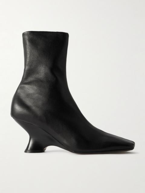 Leather ankle boots Black