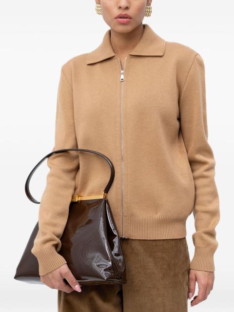 zip-fastening cardigan