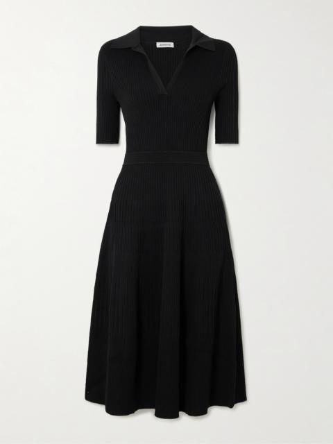 Pati Ribbed-knit Midi Dress