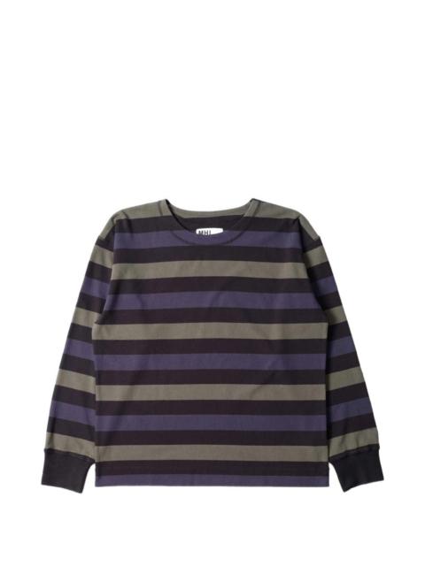 crew-neck striped T-shirt