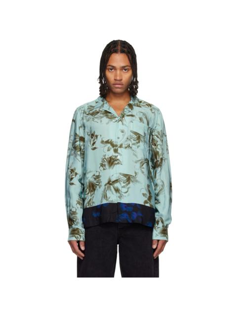 Blue Floral Shirt