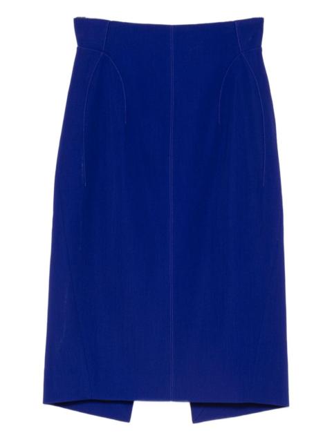 high-waisted pencil skirt