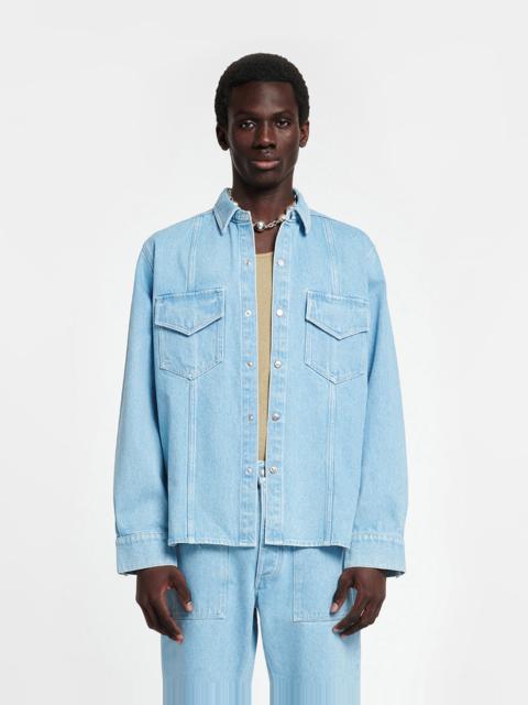 Patch Pocket Denim Overshirt