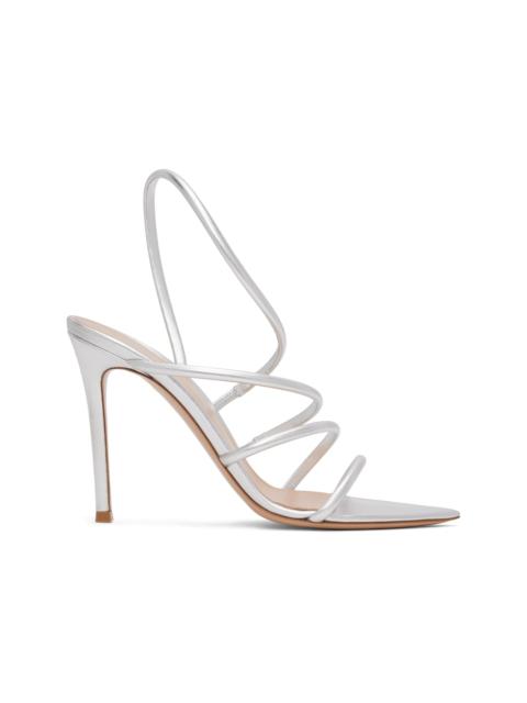 Silver Ettie Heeled Sandals