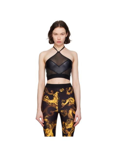 Black Paneled Tank Top