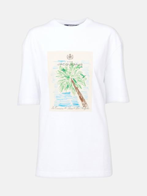 Marino printed cotton jersey T-shirt