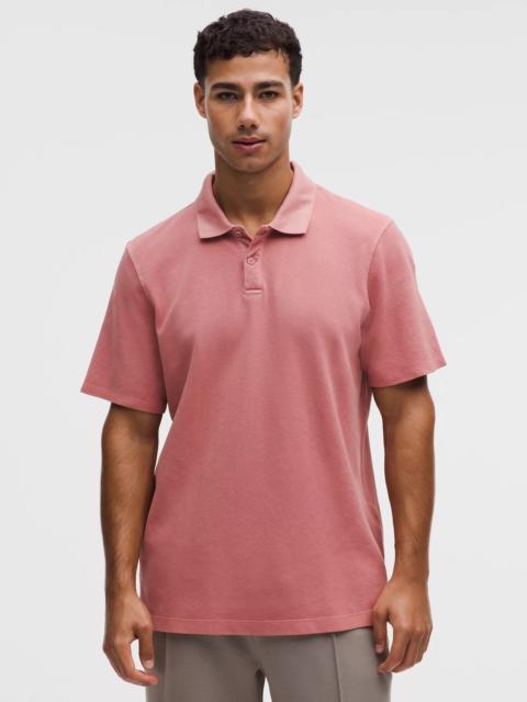 Cotton Pique Short-Sleeve Polo Shirt