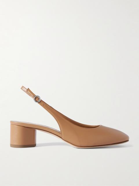 Romy Leather Slingback Pumps