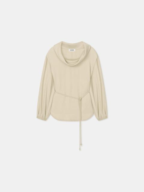 SORAYA
Tie detail satin top